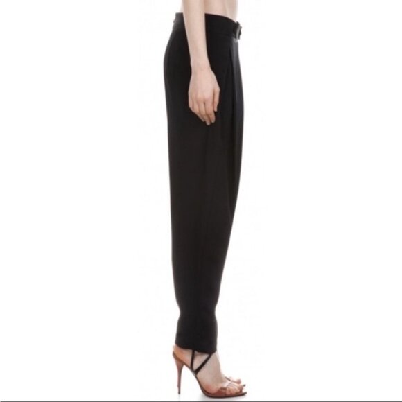 NWT 3.1 Phillip Lim Silk Pleated Tapered pant with Waist Tab Extension size 8 - Picture 3 of 9